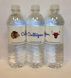 Culligan water bottles a the United Center