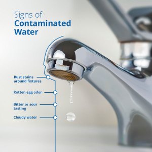 Signs of contaminated water